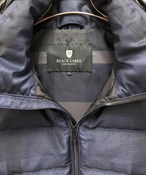 BLACK LABEL CRESTBRIDGE（ブラックレーベル クレストブリッジ）BLACK LABEL CRESTBRIDGE (ブラックレーベル クレストブリッジ) ダウンジャケット ネイビー サイズ:Mの古着・服飾アイテム