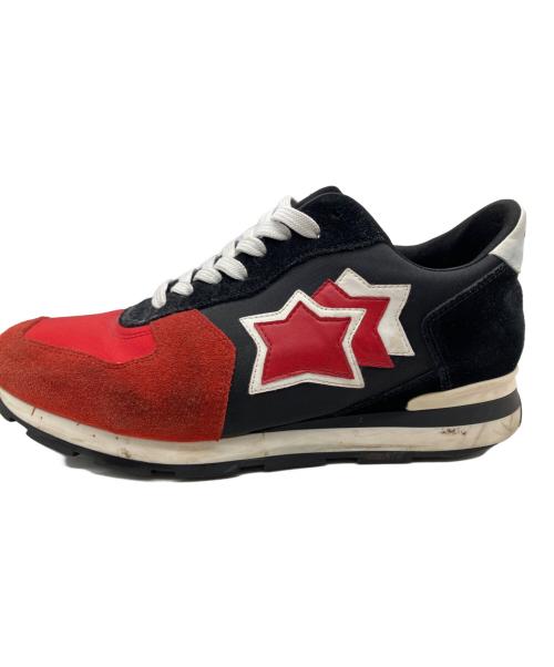 atlantic stars（アトランティックスターズ）Atlantic STARS (アトランティックスターズ) スニーカー レッド×ブラック サイズ:26.5の古着・服飾アイテム