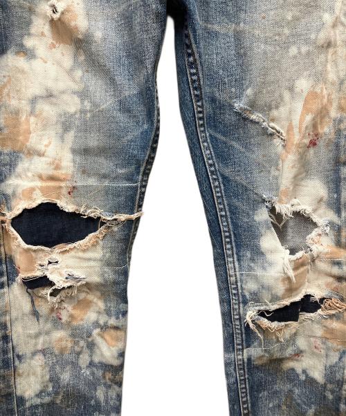 fagassent（ファガッセン）FAGASSENT (ファガッセン) ダメージデニムパンツ インディゴ サイズ:1の古着・服飾アイテム