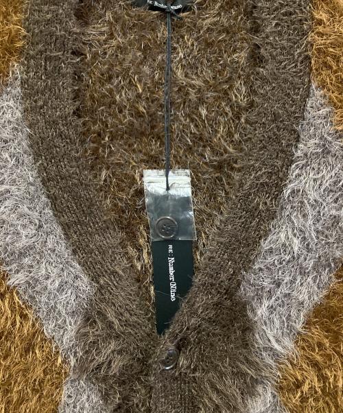 RE: Number (N)ine（リナンバーナイン）RE: Number (N)ine (リナンバーナイン) 厚手カーディガン ブラウン サイズ:3 未使用品の古着・服飾アイテム