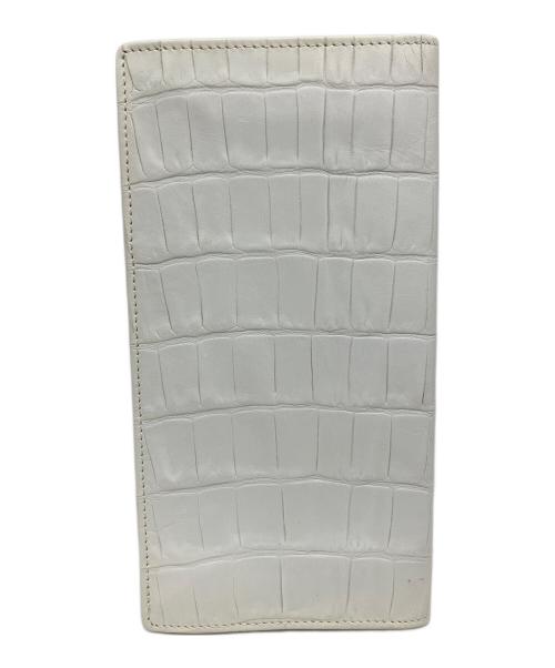 GIORGIO ARMANI（ジョルジョアルマーニ）GIORGIO ARMANI (ジョルジョアルマーニ) 長財布 ホワイトの古着・服飾アイテム