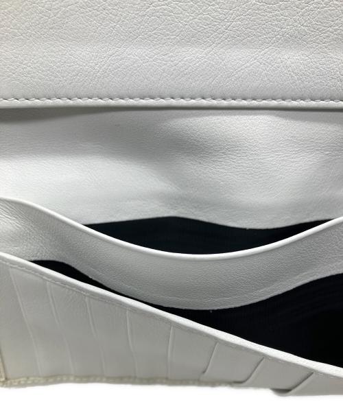 GIORGIO ARMANI（ジョルジョアルマーニ）GIORGIO ARMANI (ジョルジョアルマーニ) 長財布 ホワイトの古着・服飾アイテム