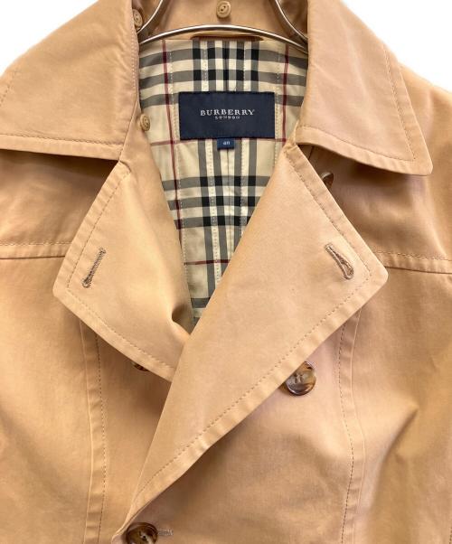 BURBERRY（バーバリー）BURBERRY (バーバリー) ショートトレンチコート ブラウン サイズ:40の古着・服飾アイテム