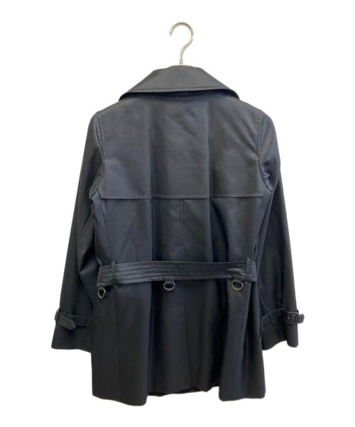 BURBERRY LONDON（バーバリーロンドン）BURBERRY LONDON (バーバリーロンドン) ハーフトレンチコート ブラック サイズ:38の古着・服飾アイテム