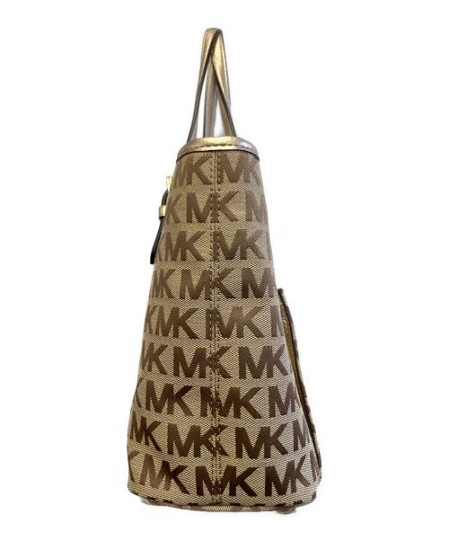 MICHAEL KORS（マイケル・コース）MICHAEL KORS (マイケル・コース) トートバッグ ベージュ×ブラウンの古着・服飾アイテム