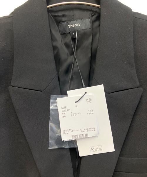 theory（セオリー）theory (セオリー) テーラードジャケット ブラック サイズ:6 未使用品の古着・服飾アイテム