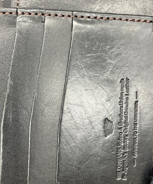 WILDSWANS（ワイルドスワンズ）WILDSWANS (ワイルドスワンズ) 2つ折り財布 ブラックの古着・服飾アイテム