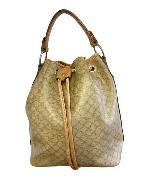 CELINE（セリーヌ）CELINE (セリーヌ) 巾着バッグ ブラウンの古着・服飾アイテム