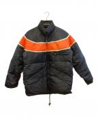 HARLEY-DAVIDSONハーレーダビッドソン）の古着「ダウンジャケット」｜オレンジ×ブラック