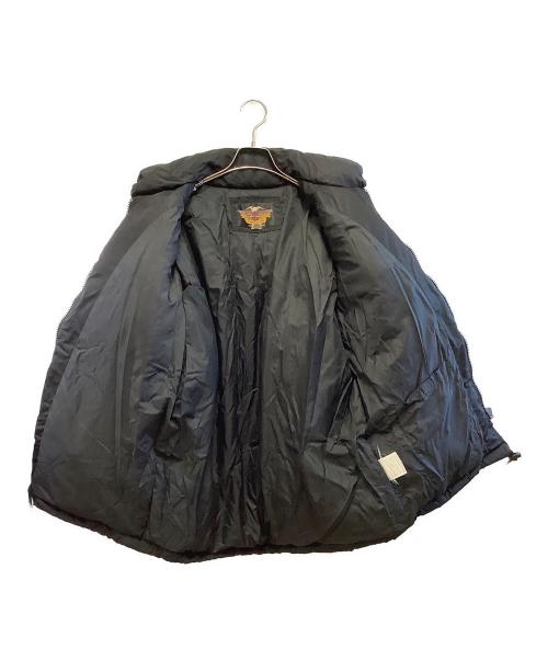 HARLEY-DAVIDSON（ハーレーダビッドソン）HARLEY-DAVIDSON (ハーレーダビッドソン) ダウンジャケット オレンジ×ブラック サイズ:Lの古着・服飾アイテム