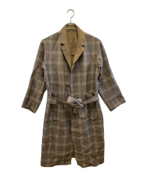 MACKINTOSH PHILOSOPHY（マッキントッシュ フィロソフィー）MACKINTOSH PHILOSOPHY (マッキントッシュ フィロソフィー) リバーシブルコート ブラウン×ベージュ サイズ:36の古着・服飾アイテム