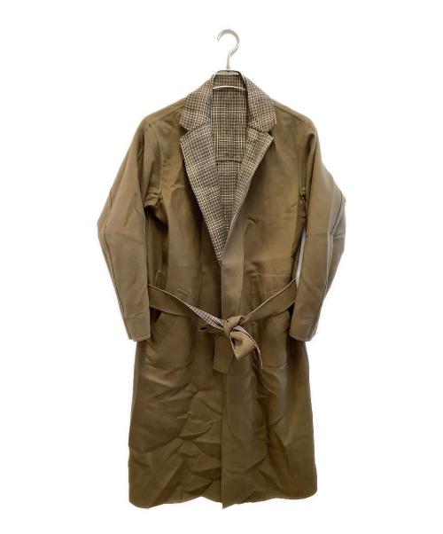 MACKINTOSH PHILOSOPHY（マッキントッシュ フィロソフィー）MACKINTOSH PHILOSOPHY (マッキントッシュ フィロソフィー) リバーシブルコート ブラウン×ベージュ サイズ:36の古着・服飾アイテム