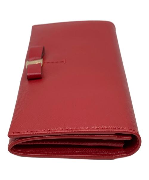 Salvatore Ferragamo（サルヴァトーレ フェラガモ）Salvatore Ferragamo (サルヴァトーレ フェラガモ) 長財布 レッドの古着・服飾アイテム