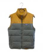 Patagoniaパタゴニア）の古着「ダウンベスト」｜ベージュ×グレー