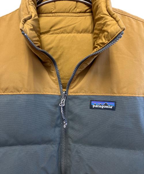Patagonia（パタゴニア）Patagonia (パタゴニア) ダウンベスト ベージュ×グレー サイズ:記載なしの古着・服飾アイテム