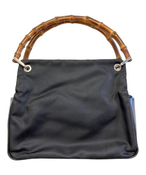 GUCCI（グッチ）GUCCI (グッチ) バンブーハンドバッグ ブラックの古着・服飾アイテム
