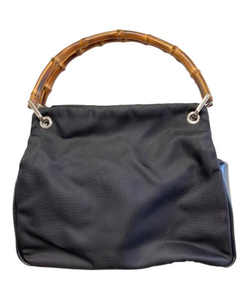 GUCCI（グッチ）GUCCI (グッチ) バンブーハンドバッグ ブラックの古着・服飾アイテム