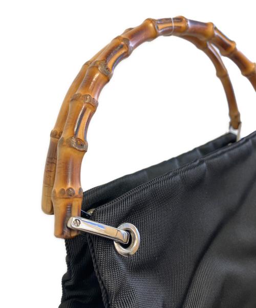 GUCCI（グッチ）GUCCI (グッチ) バンブーハンドバッグ ブラックの古着・服飾アイテム