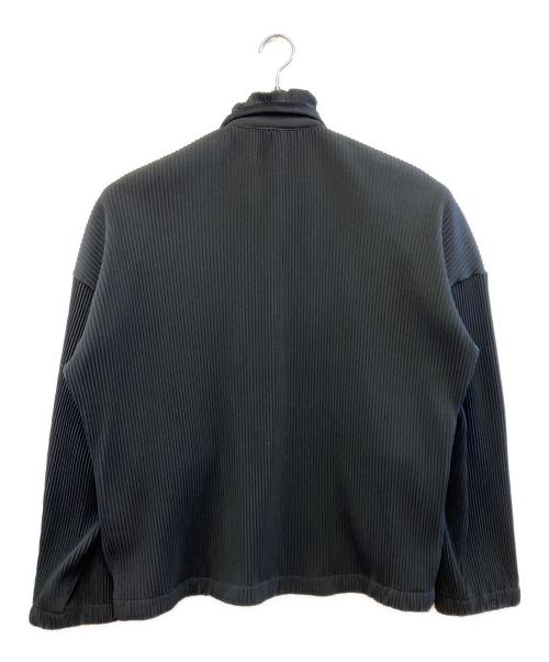 Toironier（トワロニエ）Toironier (トワロニエ) プリーツドレープシャツジャケット ブラック サイズ:Fの古着・服飾アイテム