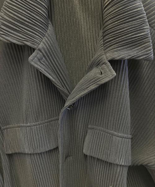 Toironier（トワロニエ）Toironier (トワロニエ) プリーツドレープシャツジャケット ブラック サイズ:Fの古着・服飾アイテム