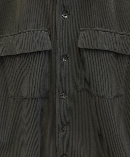 Toironier（トワロニエ）Toironier (トワロニエ) プリーツドレープシャツジャケット ブラック サイズ:Fの古着・服飾アイテム