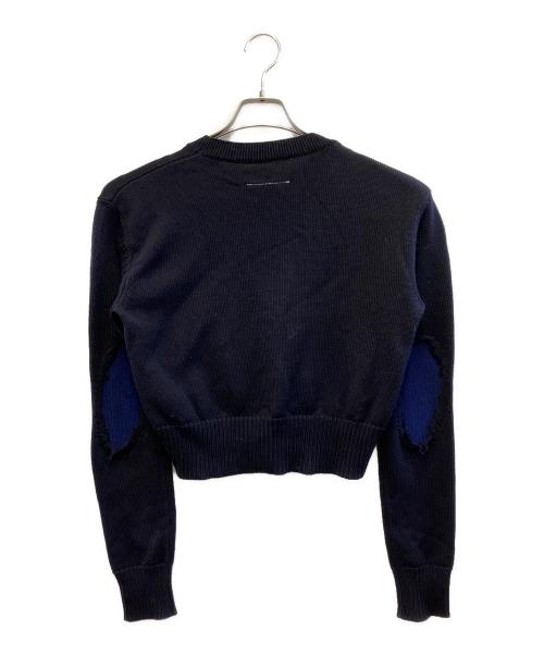 MM6 Maison Margiela（エムエムシックスメゾンマルジェラ）MM6 Maison Margiela (エムエムシックスメゾンマルジェラ) 厚手ニット ブラック サイズ:Mの古着・服飾アイテム