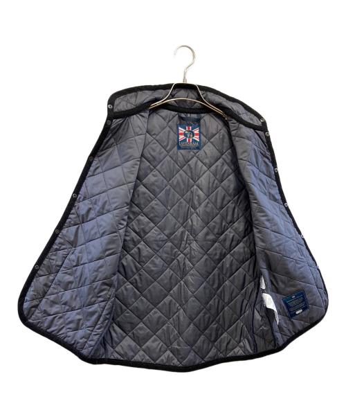 LAVENHAM（ラベンハム）LAVENHAM (ラベンハム) キルティングベスト ネイビー×グリーン サイズ:38の古着・服飾アイテム