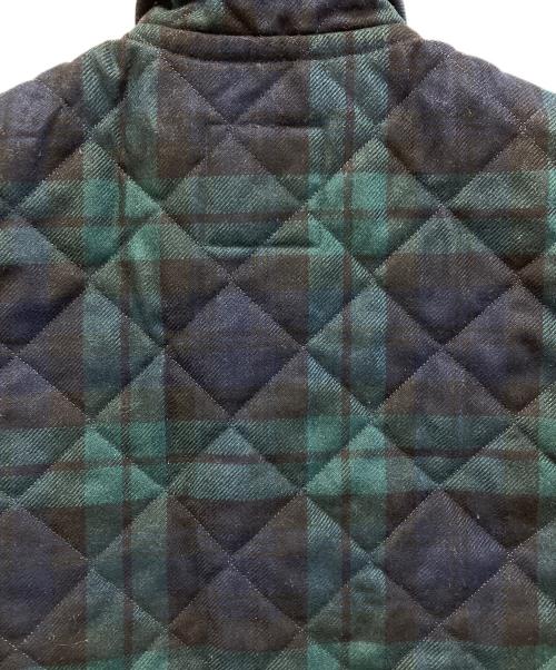 LAVENHAM（ラベンハム）LAVENHAM (ラベンハム) キルティングベスト ネイビー×グリーン サイズ:38の古着・服飾アイテム