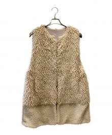 house of lotus（ハウスオブロータス）の古着「ボアベストコート」｜アイボリー