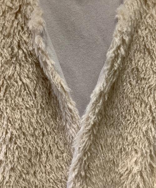 house of lotus（ハウスオブロータス）HOUSE OF LOTUS (ハウスオブロータス) ボアベストコート アイボリー サイズ:Mの古着・服飾アイテム