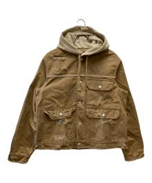 DIESEL（ディーゼル）の古着「切替ジャケット」｜ベージュ