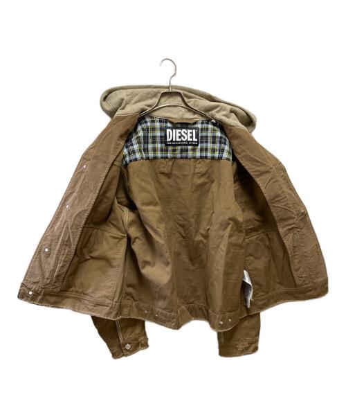 DIESEL（ディーゼル）DIESEL (ディーゼル) 切替ジャケット ベージュ サイズ:Lの古着・服飾アイテム