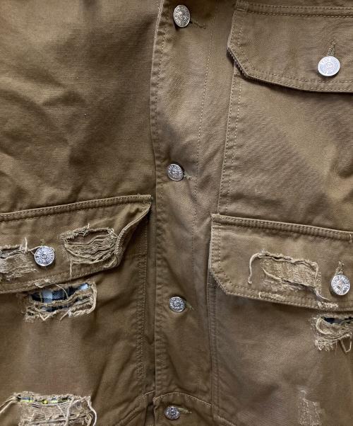 DIESEL（ディーゼル）DIESEL (ディーゼル) 切替ジャケット ベージュ サイズ:Lの古着・服飾アイテム