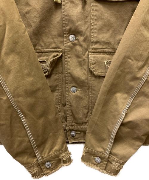 DIESEL（ディーゼル）DIESEL (ディーゼル) 切替ジャケット ベージュ サイズ:Lの古着・服飾アイテム