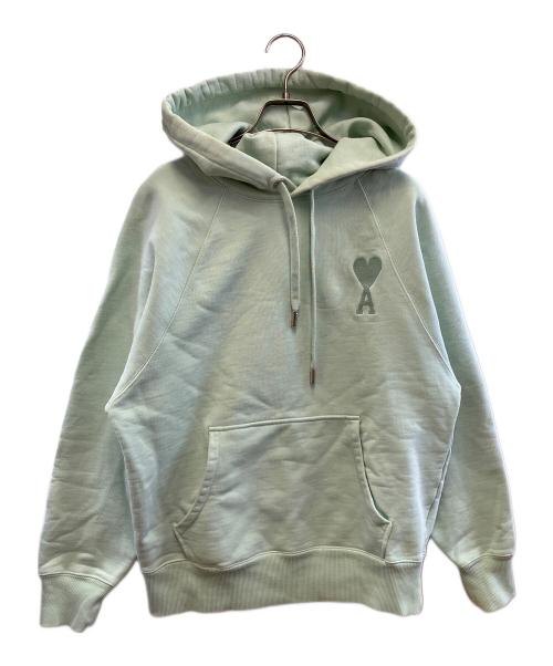 AMI PARIS（アミ パリス）AMI PARIS (アミ パリス) 刺繍パーカー グリーン サイズ:Sの古着・服飾アイテム