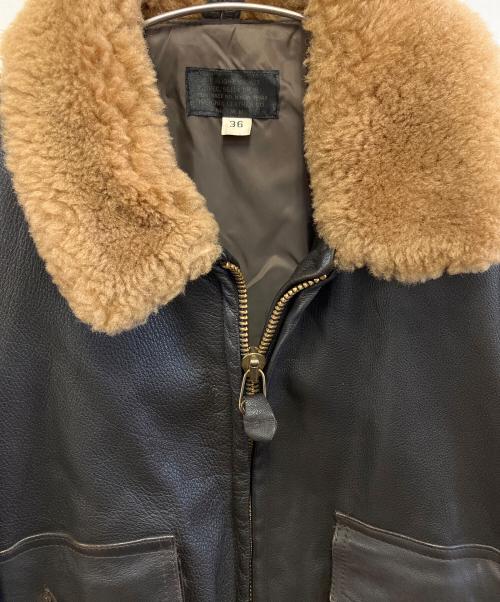 Insignia Leather Co.（インシグニアレザー）Insignia Leather Co. (インシグニアレザー) G1フライトジャケット ブラウン サイズ:36の古着・服飾アイテム