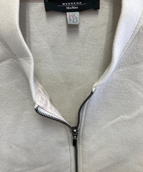 WEEKEND Max Mara（ウィークエンド マックスマーラ）WEEKEND Max Mara (ウィークエンド マックスマーラ) ジップジャケット ライトグレー サイズ:Sの古着・服飾アイテム