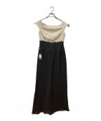 TADASHI SHOJIタダシ ショージ）の古着「ノースリーブワンピース」｜アイボリー×ブラック