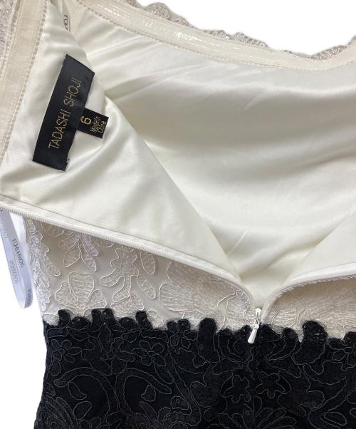 TADASHI SHOJI（タダシ ショージ）TADASHI SHOJI (タダシ ショージ) ノースリーブワンピース アイボリー×ブラック サイズ:6の古着・服飾アイテム