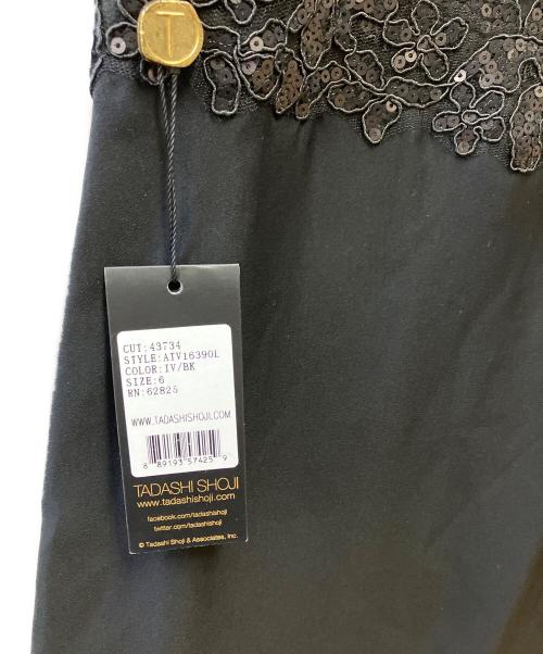 TADASHI SHOJI（タダシ ショージ）TADASHI SHOJI (タダシ ショージ) ノースリーブワンピース アイボリー×ブラック サイズ:6の古着・服飾アイテム