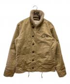 AVIREXアヴィレックス）の古着「N-1 PLANE デッキジャケット」｜ベージュ