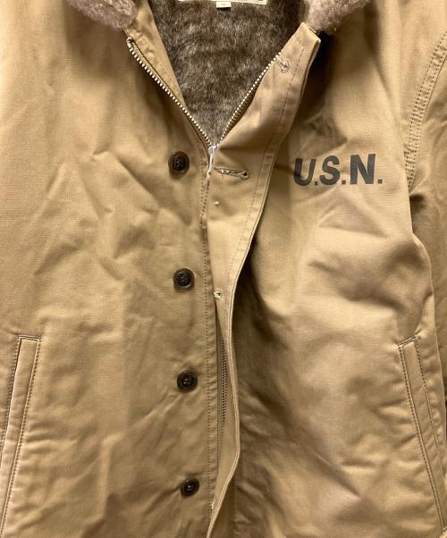 AVIREX（アヴィレックス）AVIREX (アヴィレックス) N-1 PLANE デッキジャケット ベージュ サイズ:XLの古着・服飾アイテム