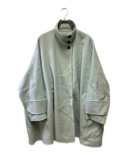 LE PHIL（ル フィル）LE PHIL (ル フィル) ソフトウールリバーポンチョ スカイブルー サイズ:1の古着・服飾アイテム