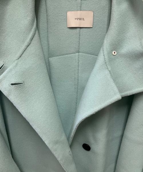 LE PHIL（ル フィル）LE PHIL (ル フィル) ソフトウールリバーポンチョ スカイブルー サイズ:1の古着・服飾アイテム