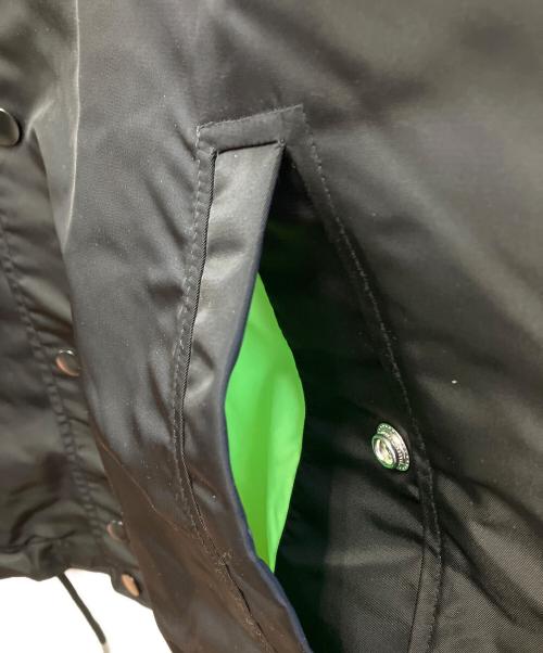 DIESEL（ディーゼル）DIESEL (ディーゼル) コーチジャケット ブラック×グリーン サイズ:Mの古着・服飾アイテム