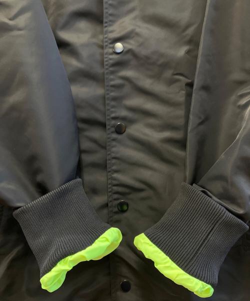 DIESEL（ディーゼル）DIESEL (ディーゼル) コーチジャケット ブラック×グリーン サイズ:Mの古着・服飾アイテム