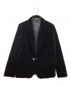 RALPH LAURENラルフローレン）の古着「ベロアテーラードジャケット」｜ブラック