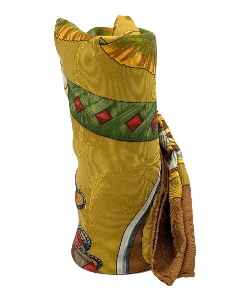 HERMES（エルメス）HERMES (エルメス) スルクスカーフ ブラウンの古着・服飾アイテム