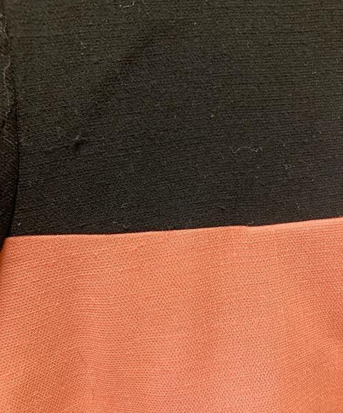 MIU MIU（ミュウミュウ）MIU MIU (ミュウミュウ) スタンドカラーコート ピンク×ブラック サイズ:42の古着・服飾アイテム