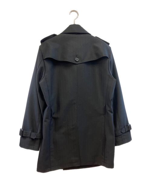 BURBERRY BLACK LABEL（バーバリーブラックレーベル）BURBERRY BLACK LABEL (バーバリーブラックレーベル) ナポレオンコート ブラック サイズ:Mの古着・服飾アイテム